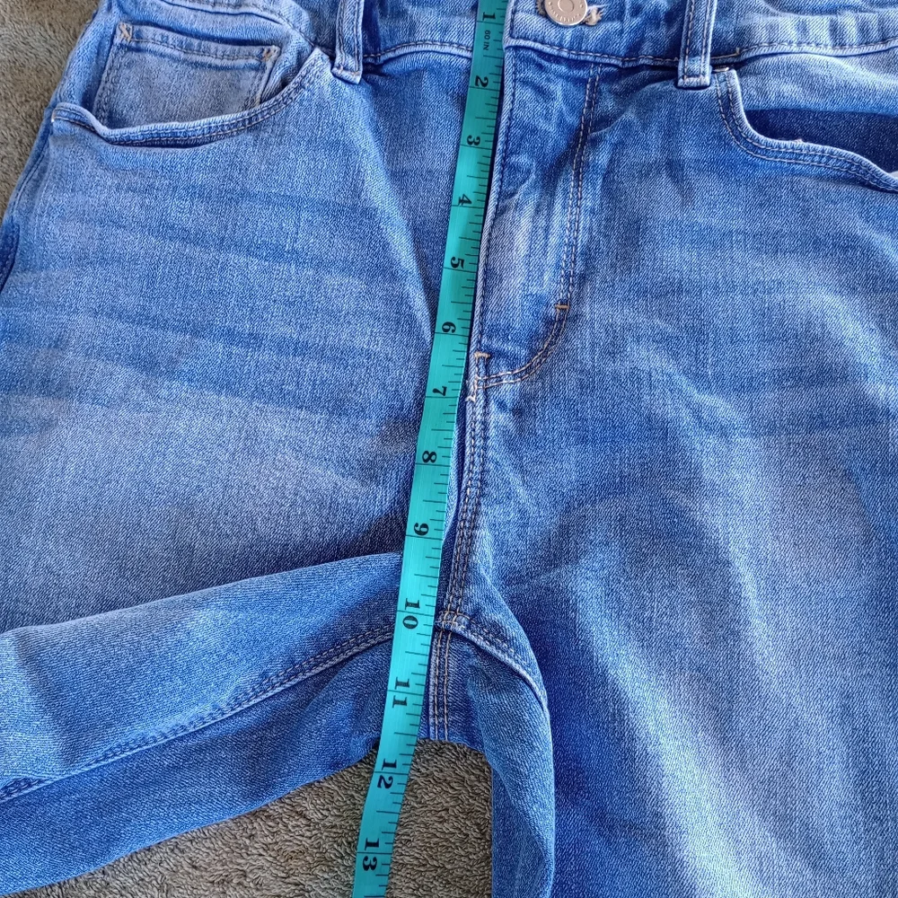 WHBM Slim Jeans Women Size 4 Medium Wash high rise - Picture 10 of 12